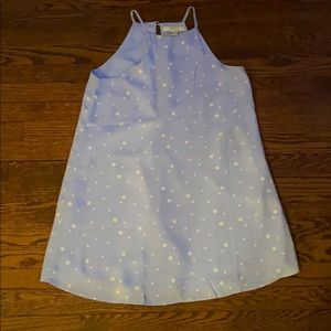 Baby blue polka dot dress